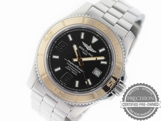 BREITLING SUPEROCEAN 44MM C17391 AUTOMATIC BLACK DIAL 18K GOLD C1739112/BA77