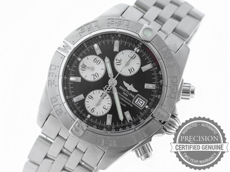 BREITLING GALACTIC CHRONOGRAPH II A13364 AUTOMATIC BLACK DIAL A1336410/B719
