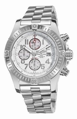 Breitling Super Avenger White Dial A1337011/A699  Steel on Bracelet