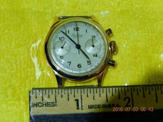 1945 circa BREITLING PREMIER chronograph Ref. 788 Venus movement 18K Rose Gold