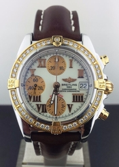 Breitling Galactic Cockpit C13358 Stainless Steel &18K Yellow Gold (NEW BAND!)