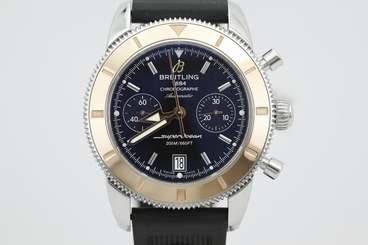 Breitling Superocean Heritage U23370 Rose Gold Bezel Rubber Strap with Deploy