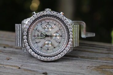 Breitling for Bentley 23.5ct Diamond 6.75 Speed Stainless Steel MOP Dial A44362