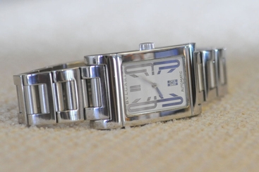 BVLGARI Rettangolo white dial Stainless Steel Automatic Mens Watch RT45S