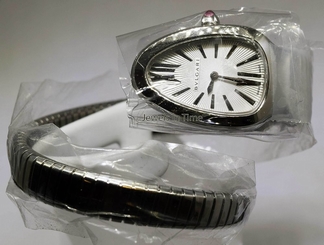  NEW Bvlgari Serpenti Stainless Steel Ladies Watch Box/Papers SP35C6SS.1T/L