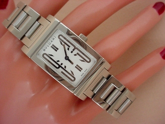 BVLGARI Rettangolo Wristwatch Bvlgari Rettangolo watch white silver Ladies watch