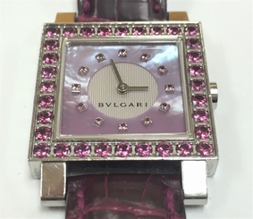 Bvlgari ( Bulgari ) Quadrato Square Lady's Sapphire Watch