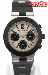BVLGARI Diagano AC 38 TA Automatic Chronograph Aluminium Sport Men's Watch
