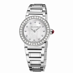 New Bulgari Bulgari Lady Steel Quartz 26mm Diamonds Watch BBL26WSDS/12