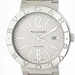 Pre-Owned BVLGARI BB42SS Bvlgari Bvlgari Men's SS White Dial Automatic Watch, MD