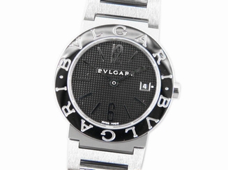 Pre-owned Bvlgari BB26SSD��Black Dial Quartz Stainless Steel Women's Watch, IC