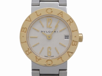 Pre-owned Bulgari Bulgari Silver Dial SS YG BB23SG Quartz Date Ladies Watch,AS
