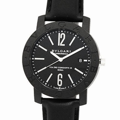 Authentic BVLGARI watch Automatic BB40CL Mens Used Wristwatch Black