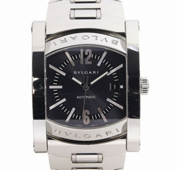 Pre-Owned BVLGARI Assioma AA48S Men's SS Gray Dial Automatic Watch, MD