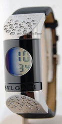 Bvlgari Ipno Stainless Steel Digital Ceramic Diamonds Ladies Watch IP20S