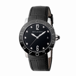 NEW BULGARI Bvlgari-Bvlgari Automatic Steel and Ceramic Watch Ref. BBL37BSBCLD/9