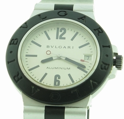 BVLGARI Aluminium Ref. AL38A Stainless Steel & Rubber 38mm Automatic Mens Watch 7612902050446