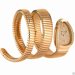 Bvlgari Bulgari Serpenti Tubogas 35mm spp35d2gdg.2t 18kt Rose Gold Ret: $52,000