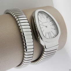 Bvlgari Bulgari Serpenti SP35C6SS-1T Stainless Steel Authentic NEW Ret: $5,400