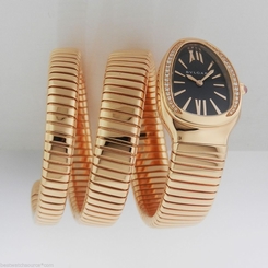 Bvlgari Bulgari Serpenti SPP35BGDG-2T 18kt Diamond Pink Gold ~NEW~ Ret: $40,100