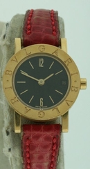 Bvlgari "Bvlgari-Bvlgari" with Date 18k Yellow Gold Ladies 23mm watch.