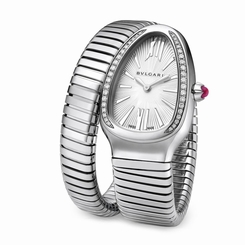 New Bulgari Serpenti 101827 Stainless Steel Quartz 35mm Watch SP35C6SDS.1T/L