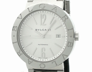 Pre-owned BVLGARI BB42SS Automatic SS Silver Dial Men's Wristwatch, PD