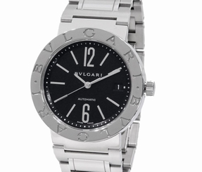 Pre-Owned BVLGARI BB38SSAUTO Bvlgari Bvlgari Men's SS Black Dial Automatic, MD