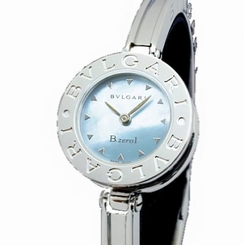 Pre-Owned BVLGARI Bee Zero One All SS Blue Dial Women's Wristwatch BZ22S, MR
