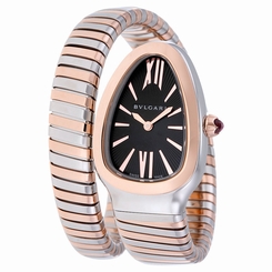 Bvlgari Serpenti Tubogas Black Opaline Dial Quartz Ladies Watch 102123