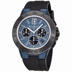 Bvlgari Diagono Chronograph Automatic Blue Dial Mens Watch 102304