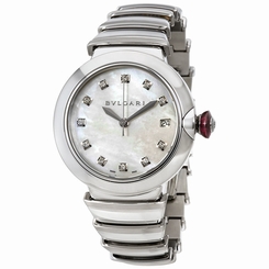 Bvlgari Lvcea Automatic Mother of Pearl Diamond Ladies Watch 102382