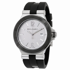 Bvlgari Diagono Silvered Dial Automatic Mens Watch 102252