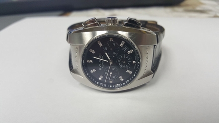 MEN'S BVLGARI ERGON AUTOMATIC CHRONORAPH WATCH (EG 35S CH - WITH DIAMONDS