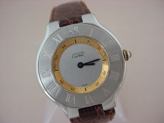 MUST DE CARTIER 21 QUARTZ UNISEX  WATCH 18K REF1330 CARTIER 21 WATCH