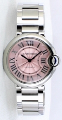 Cartier W6920041 Ballon Bleu Pink Dial 36MM Automatic Women's SS Watch New Orig 7613268382554