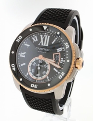 Cartier Calibre de Cartier Diver w7100055 Steel and Gold 42mm Mens Watch 7613268367377