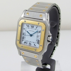 CARTIER Santos Galbee W20058C4 Stainless Steel 18k Gold Automatic Watch G