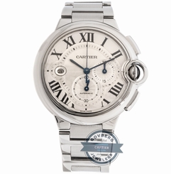 Cartier Ballon Bleu W6920076 Auto 44mm Steel Mens Bracelet Watch Date Chrono 7613268257753