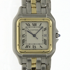 Cartier Ladies Midsize Panthere 110000R One Row 18K Gold 26mm