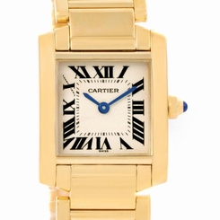 Cartier Tank Francaise Small 18k Yellow Gold Quartz Watch W50002N2 7612456003202