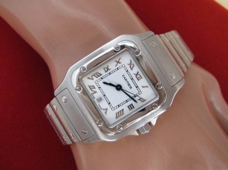 CARTIER SANTOS WATCH STEEL MEN'S CARTIER SANTOS WATCH BEAUTIFUL