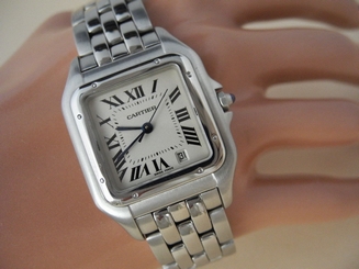 CARTIER PANTHERE WATCH CARTIER MID SIZE Stainless Steel cartier Watch