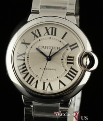 Cartier New Ballon Bleu Mid 36mm Steel W6920046 Auto. Box/Papers/Warranty #CA17
