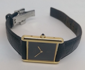 Cartier Tank Quartz Ladies Watch Gold Plated & Silver 23x31m