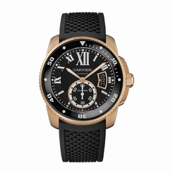 NEW CARTIER Calibre de Cartier Diver 18K Pink Gold Automatic Watch W7100052 7613268367353
