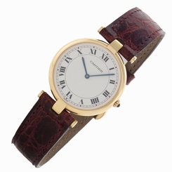 Fake AAA Cartier Vintage 8515 30mm 18k Yellow Gold Swiss quartz fine Watch Box Papers Watch