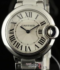 Cartier New Ballon Bleu 33 mm W6920084 Silver Dial Box/Papers/Warranty #CA27 7613268262061