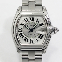 Authentic Cartier Roadster LM Men's Watches Automatic Stainless Steal 155