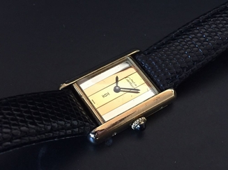 Vintage Must De Cartier Tank Watch Tri Colour Hand Winding Watch FREE WW P&P